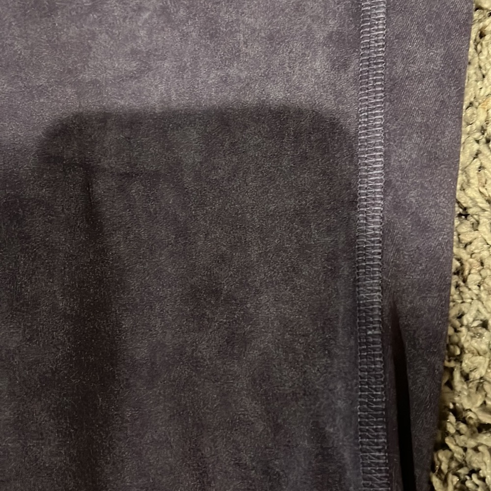 Athleta, purple leggings with a leathered  look.Size XS. Good used condition. - Picture 3 of 3